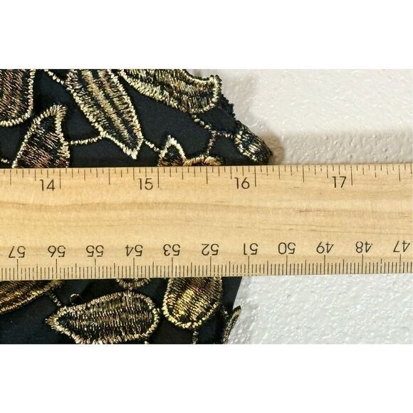 NWT Bardot Gold Leaf Halter Lace Sheath Night Out Holiday Cocktail Dress Women 6 - Picture 14 of 14